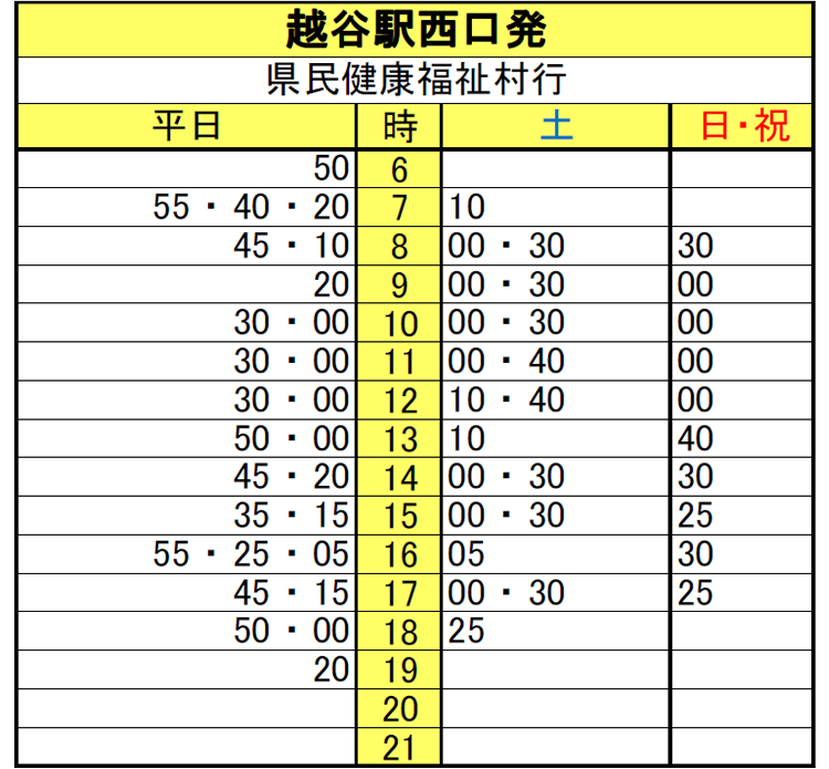 越谷駅西口発